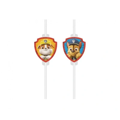 Abbildung von Trinkhalme Paw Patrol Rescue Heroes 4 Stück