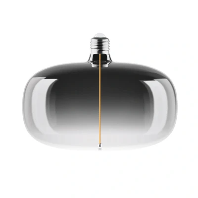 Abbildung von OSRAM Vintage 1906 Big Elipse ist eine dimmbare LED Lampe mit Filament in Ellipsenform. Sie bietet 4 W für 60 lm, E27 Fassung, Smoke Design, 215 mm Durchmesser, Farbwiedergabe CRI 80, 1800 K.