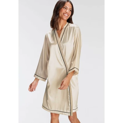 Abbildung von Bruno Banani Kimono, mit Kontrastpaspel Details