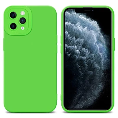 Abbildung von Cadorabo Hülle kompatibel mit Apple iPhone 11 PRO MAX Schutzhülle TPU Silikon Case Liquid Design Kameraschutz Slim Kratzfest Weiche Gummi Rundumschutz für in Grün