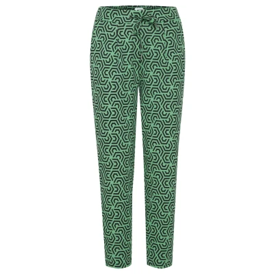 Abbildung von b.young Byrizetta AOP Stoffhose, Damen, Größe: Medium, Ming green mix