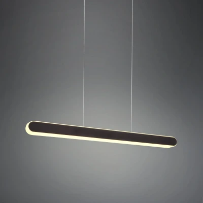 Abbildung von Trio Leuchten LED Pendelleuchte Helios 343310332, Metall Schwarz matt, inkl. 48 Watt LED, Touch Dimmer, Lichtfarbe einstellbar