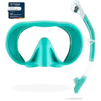 Abbildung von Cressi Musa &amp; Scilla Mask Snorkel Kits, Aqua Grün