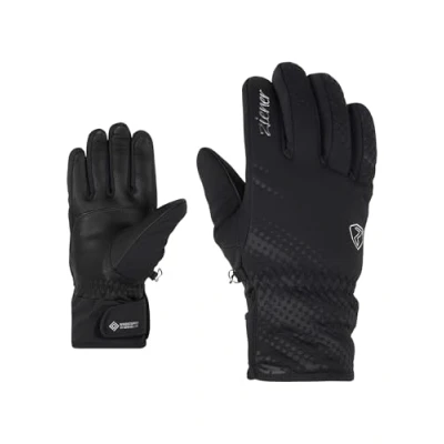 Abbildung von Ziener Damen KAROI Ski Handschuhe/Wintersport Primaloft, Winddicht, sehr warm, Black, 7,5