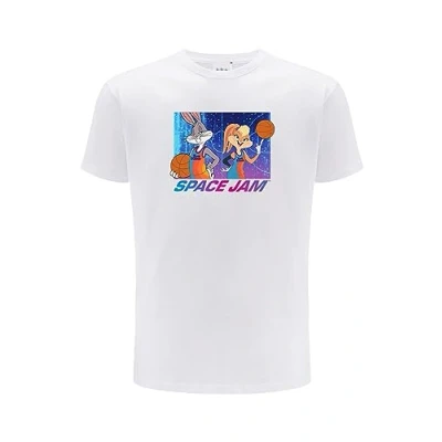 Abbildung von ERT GROUP Mens 2 T Shirt, Space Jam 017 Weiß, S