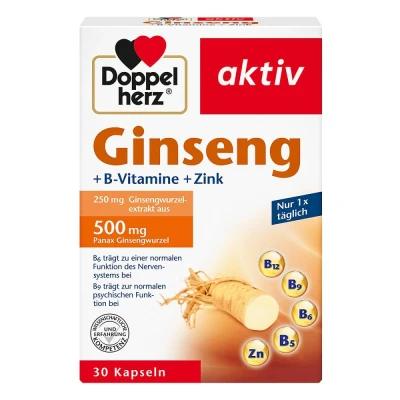 Abbildung von Doppelherz Ginseng 250+b vitamine+zink Kapseln
