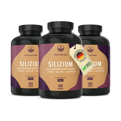 Abbildung von Silizium Kapseln, Mit Zink &amp; Kupfer, Vegan Made in Germany 540 St