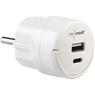 Abbildung von revolt Handy Netzteil: Kompaktes Doppel USB Netzteil mit C PD und A QC 3.0, 20 Watt (Ladestecker C, Schnell Ladegerät, Apple iPhone Ladekabel)