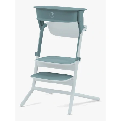 Abbildung von CYBEX Gold LEMO Learning Tower Set, Zur Umwandlung des Hochsitzes in einen Lernturm, 1 5 Jahre (bis zu 25 kg), Inkl. 2 rutschfesten Silikonmatten für Sitzfläche und Fußstütze, Stone Blue