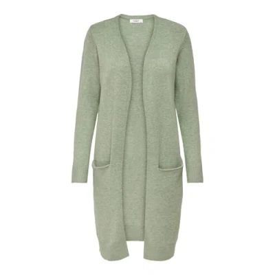 Abbildung von JDY Jdymarco LONG Cardigan Strickjacke, Damen, Größe: Large, Basil/melange