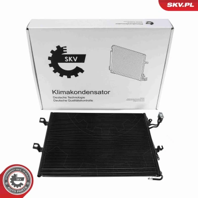 Abbildung von ESEN SKV 86SKV500 Klimakondensator ohne Trockner Aluminium 622mm MERCEDES BENZ: S Klasse Limousine, Coupe