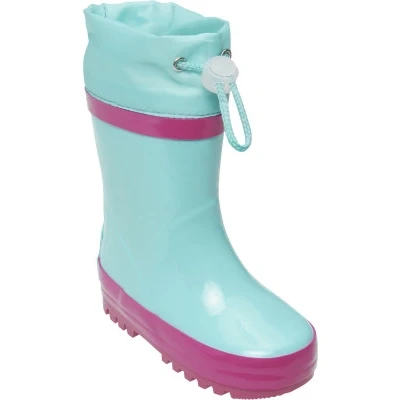 Abbildung von Playshoes Unisex Kinder Basic Gummistiefel warm gefüttert mit Reflektoren, Türkis (türkis), 30/31 EU, 189329