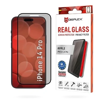 Abbildung von Apple iPhone 14 Pro Panzerglas Displex Real Privacy Glass FC Displayschutz aus gehärtetem Glas für das