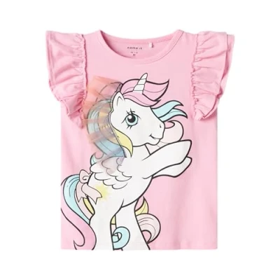 Abbildung von Name it Nmfmika Tshirt print für Kinder, Größe: 116, Pink frosting