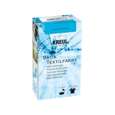 Abbildung von KREUL 98530 Batik Textilfarbe Sound of the Sea, 70 g, Farbpulver zum Batiken und Färben von Textilien