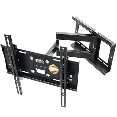Abbildung von RICOO R23 S TV Wandhalterung, (bis 65 Zoll, schwenkbar neigbar ausziehbar Fernseher Halter universal VESA 400x400)