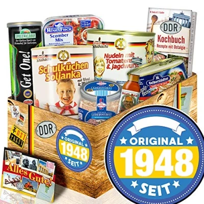 Abbildung von Original seit 1948 DDR Geschenk Geburtstag Geschenkidee Ostalgie Box