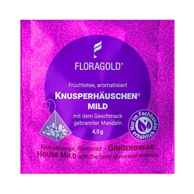 Abbildung von Früchtetee Knusperhäuschen® mild 100er Pyramidenbeutel von Floragold