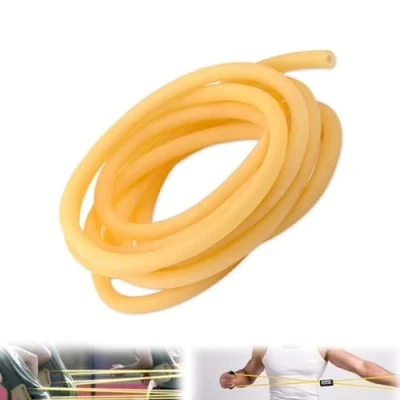 Abbildung von SKYPRO 5 m langer Naturlatexschlauch, chirurgisches Band, Gummischlauch, ID 1,75 mm Außendurchmesser, 4,5 (Beige)