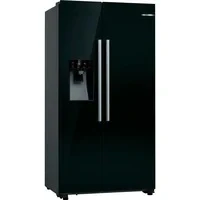 Abbildung von Bosch KAD93ABEP Serie 6 Amerikanischer Side by Kühlschrank, 178,7 x 90,8 cm, 371 L Kühlen + 191 Gefrieren, Eis und Wasserspender mit Wasseranschluss,No Frost, XXL Fassungsvermögen