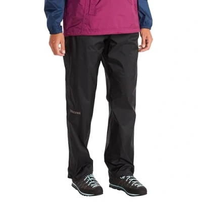 Abbildung von Marmot Damen PreCip Eco Full Zip Pant Short, wasserdichte Regenhose, Winddichte Wanderhose, atmungsaktive Regenkleidung zum Wandern und Trekking, Black, S