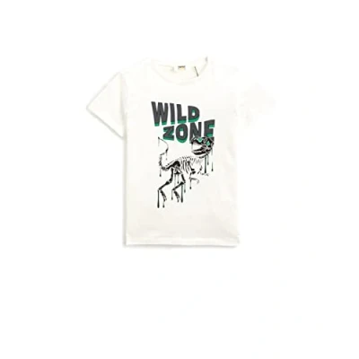 Abbildung von Koton Boys Dinosaur Printed Short Sleeve T Shirt Crew Neck Cotton