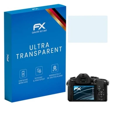 Abbildung von atFoliX Schutzfolie kompatibel mit Panasonic Lumix DMC G80 / G85 Folie, ultraklare FX Displayschutzfolie (3X)