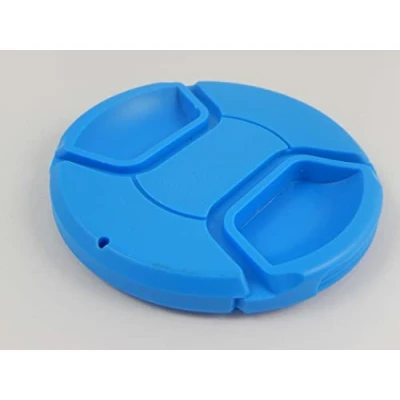 Abbildung von vhbw Universal Objektivdeckel 72 mm für Kamera, DSLR Kunststoff, Blau, mit Innengriff