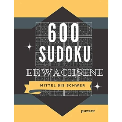 Abbildung von 600 Sudoku Erwachsene Mittel Bis Schwer: Denksport Spiele Rätselbuch