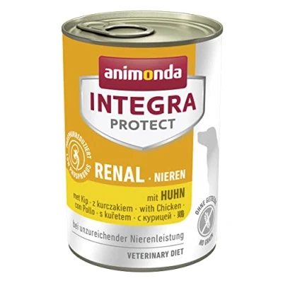 Abbildung von animonda INTEGRA PROTECT Hundefutter nass Renal (Niere) mit Huhn (6 x 400g), von Veterinären empfohlen bei Niereninsuffizienz, Hochwertiges Diätalleinfutter für Hunde gegen Nierenprobleme