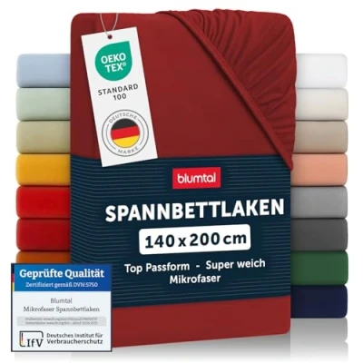 Abbildung von Spannbettlaken Basics, Blumtal, Mikrofaser, Gummizug: rundum, (2 Stück), Bettlaken bis 40cm Matratzenhöhe mit Rundumgummizug