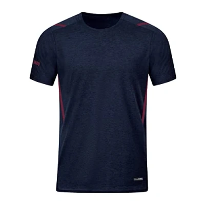Abbildung von JAKO Herren T Shirt Challenge, Marine Meliert/Maroon, XL EU