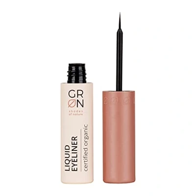 Abbildung von G R N shades of nature [GRÜN] Biokosmetik Liquid Eyeliner black tourmaline intensiven Augenaufschlag Cat Eye Look vegan 3 ml
