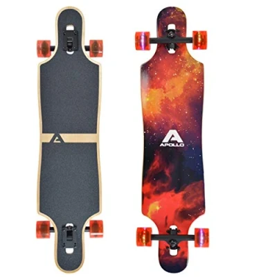 Abbildung von Apollo Longboard Twin Tip DT 40&quot;, aus Holz mehrlagig verleimt für Idealen Flex &amp; Stabilität