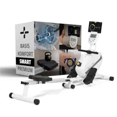 Abbildung von SportPlus Rudergerät SP MR 1200 W iE, Rudergerät, App Kompatibilität, klappbar, Magnet, 8 Widerstandsstufen