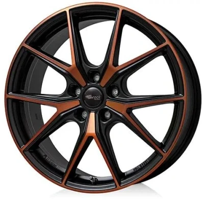 Abbildung von BROCK 5 loch 19Zoll 112mm Alufelge B40 black orange matt lackiert 0580081777 Felge
