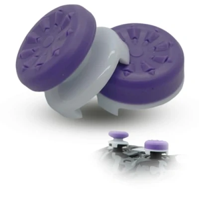 Abbildung von MatoSan® 2X Erhöhter Controller Aufsatz 7mm &amp; 11mm Präzision Kappen Grip Aim Assist PS5 Zubehör PS4 Sticks Joystick Stick Aufsätze (Lila)