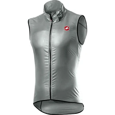Abbildung von CASTELLI Men&#039;s ARIA Sports Vest, Silbergrau/DUNKELGRAU, XXL