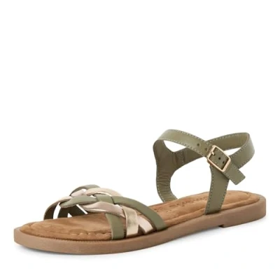 Abbildung von Tamaris Sandalette Damen Flach grün,EU 38