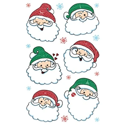 Abbildung von AVERY Zweckform 34 Aufkleber Weihnachten Weihnachtsmann (Made in Germany, Weihnachtssticker Papier, Nikolaus, selbstklebende Weihnachtsdeko Karten, Geschenke, Tüten) 2 Bogen/je 17 Sticker, 52891
