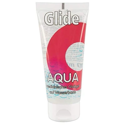 Abbildung von Gleitgel „Glide Aqua“ auf Wasserbasis, vegan