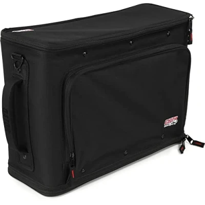 Abbildung von Gator Leichte Gepäckträgertasche mit abnehmbarem Schultergurt für Bühnen und Studioausrüstung (GR RACKBAG 3U)