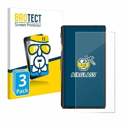 Abbildung von BROTECT Schutzglas für FiiO M11 Pro (3 Stück) Schutzfolie Panzer Folie Glas [Extrem Kratzfest 9H, Anti Fingerprint, Ultra Transparent]