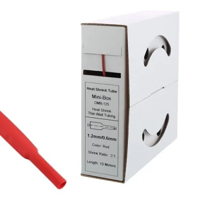Abbildung von 10m Schrumpfschlauch 1,2mm&gt;0,6mm rot