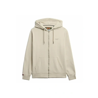 Abbildung von Superdry, Sweats Essential Logo Zip Hoodie HB, M2014128A, Light Stone Beige, XL, Man, Adulto