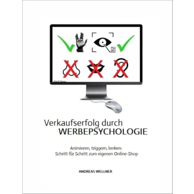 Abbildung von Verkaufserfolg durch Werbepsychologie: Schritt für zum neuen Online Shop. Strukturierte Anleitung sowie praktische Hilfen zur Lenkung und Beeinflussung von Besucher:innen.