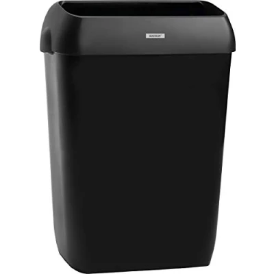 Abbildung von Affaldskurv Katrin 50 ltr med Låg Sort til Vægophæng