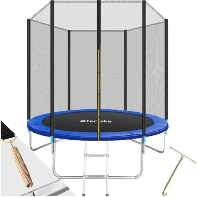 Abbildung von tectake Gartentrampolin Trampolin, Ø 244 cm, (Komplettset), cm,  GS zertifiziert