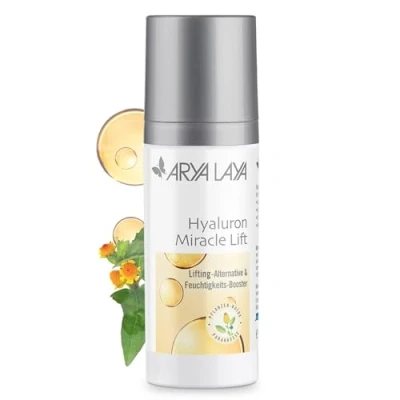 Abbildung von ARYA LAYA Hyaluron Miracle Lift, 50 ml pflanzliche Lifting Alternative für viele Hauttypen, Feuchtigkeits Serum, Booster mildert Falten, vegan