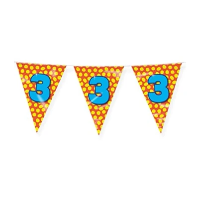 Abbildung von Flag Linie Singer 3 Jahre Party 10 Meter
